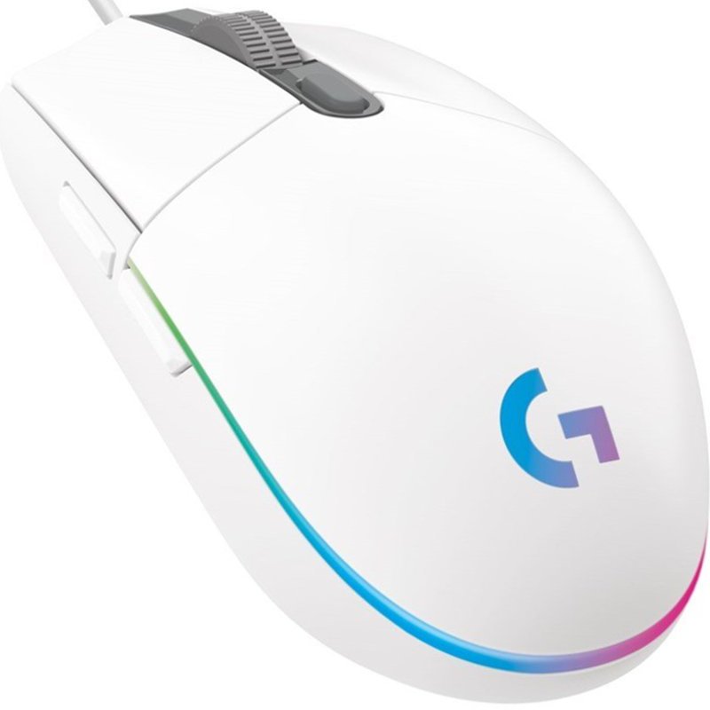 Myszka Gamingowa Logitech G203 LIGHTSYNC Biała Przewodowa | Refurbished