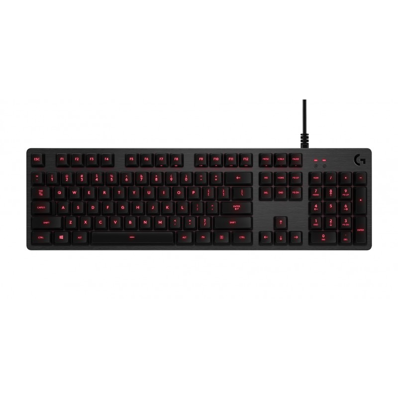 Klawiatura Mechaniczna Logitech G413 Carbon Red Led ITA (układ włoski) | Używana